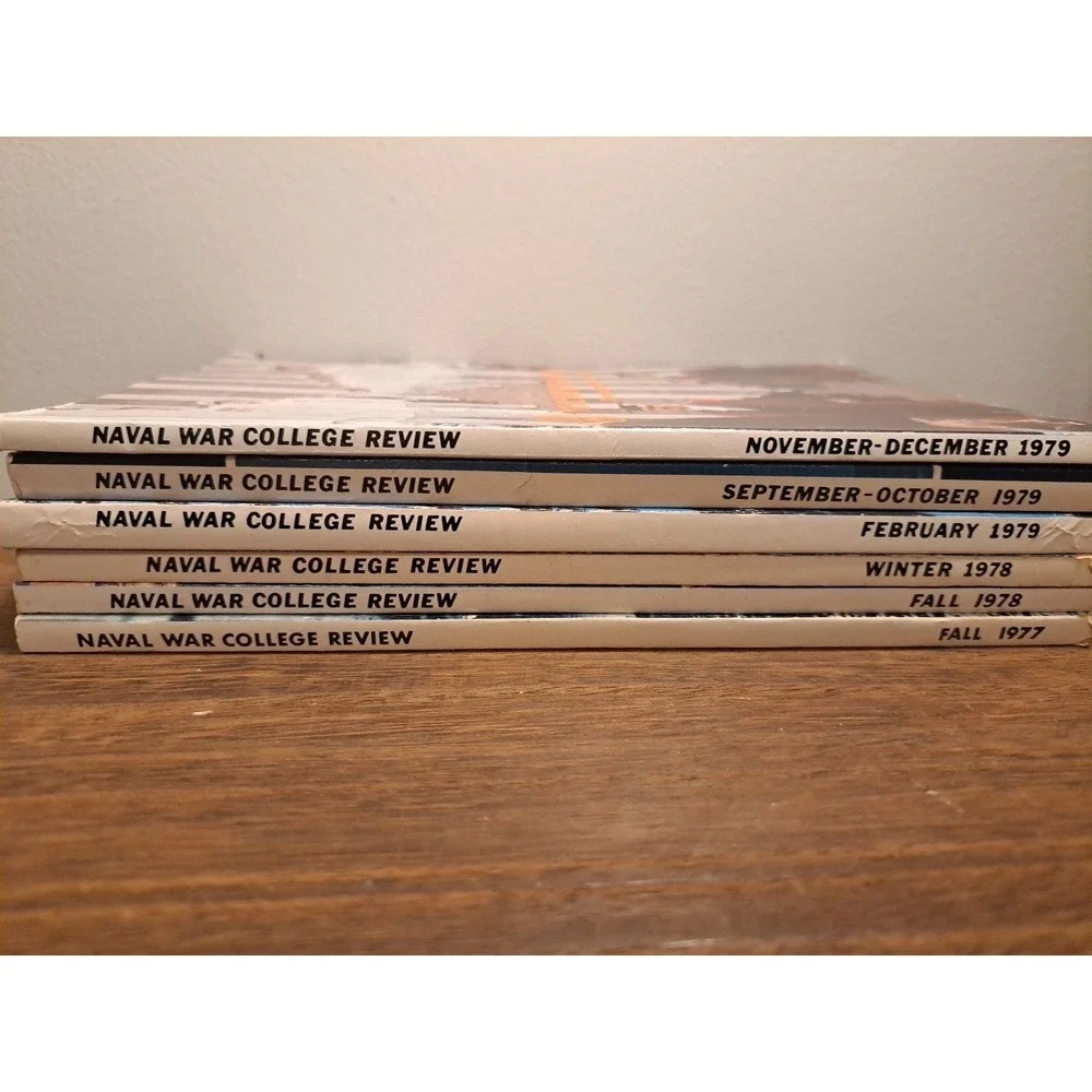 Cold War Era Naval War College Review Lot(6) Military Strategy Journals 1977-79